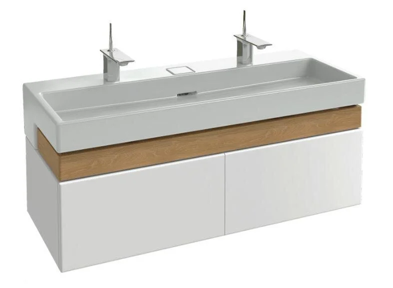 Раковина-столешница с подсветкой керамика Jacob Delafon Terrace 120, белая EXB9112-00 (детальная фотография), подвесные, пристенные