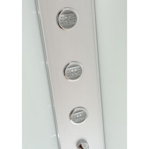 Душевая кабина Black&White Galaxy G5701 90x90 см гидромассажная 5701900 (детальная фотография), стеклянные, прозрачные