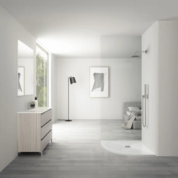 Душевой поддон Vincea VST-4SQ9012W 120х90 см асимметричный (детальная фотография), асимметричные