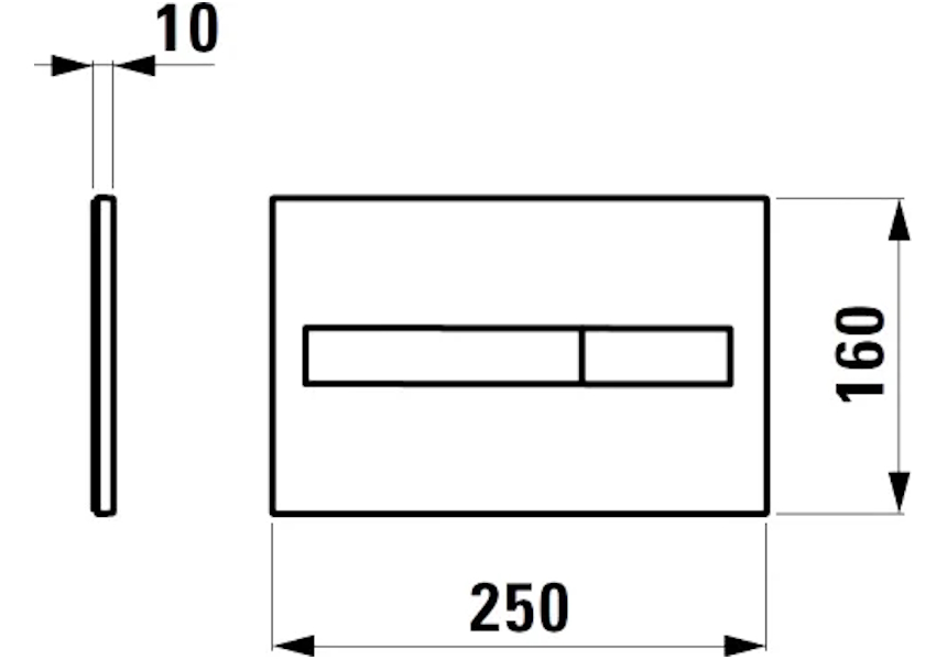Схема (детальная фотография), слив эконом-стандарт с двумя клавишами