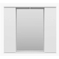 Зеркальный шкаф с подсветкой Misty Лира 80 см белый