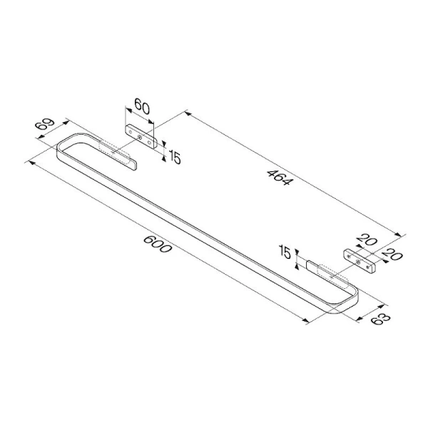 Полотенцедержатель Am.Pm Func A8F3464 настенный (детальная фотография) index_1