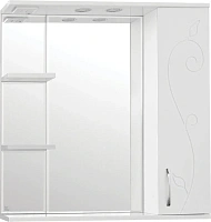 Зеркальный шкаф с подсветкой Style Line Панда 80 см белый