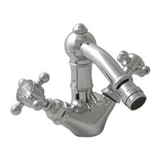 Смеситель для биде, античное золото, Nicolazzi Half Dome Crystal