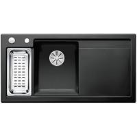 Мойка для кухни, чаша слева, цвет черный, Blanco Axon II 6 S