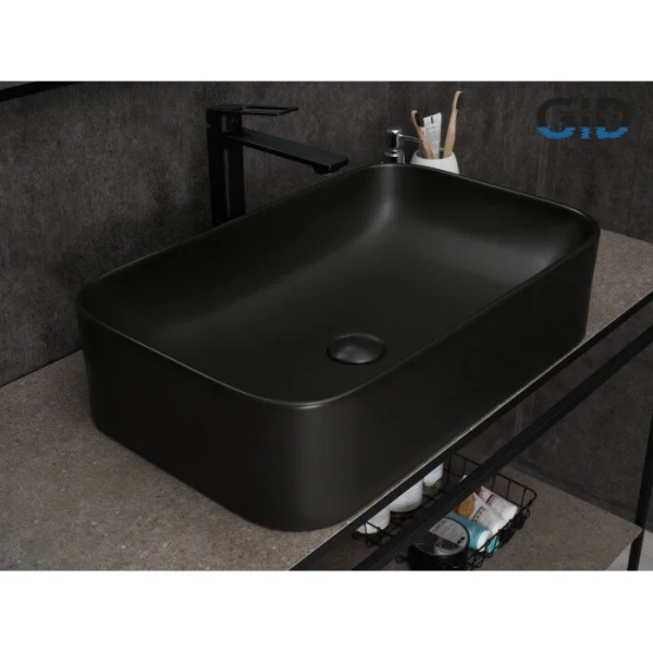 Раковина GID Geometrico Bm9599 61 см черная 53366 (детальная фотография), 60 см