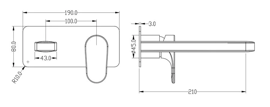 Смеситель для раковины Boheme Spectre бронза 455-BR (детальная фотография), для раковины