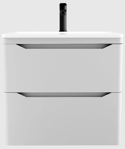 Тумба под раковину подвесная Style Line Марелла Люкс Plus 60 см белый матовый антискрейтч СС-00002404 (детальная фотография)