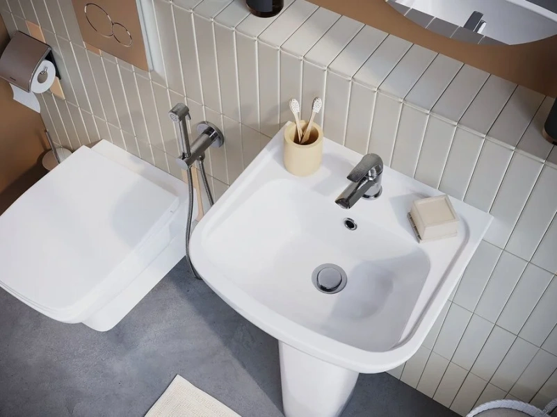 Раковина Santek Лонги 50 см 1 отверстие под смеситель 1.WH50.1.754 (детальная фотография) index_1