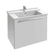 Тумба с раковиной подвесная Jacob Delafon Struktura 80 см с ящиком