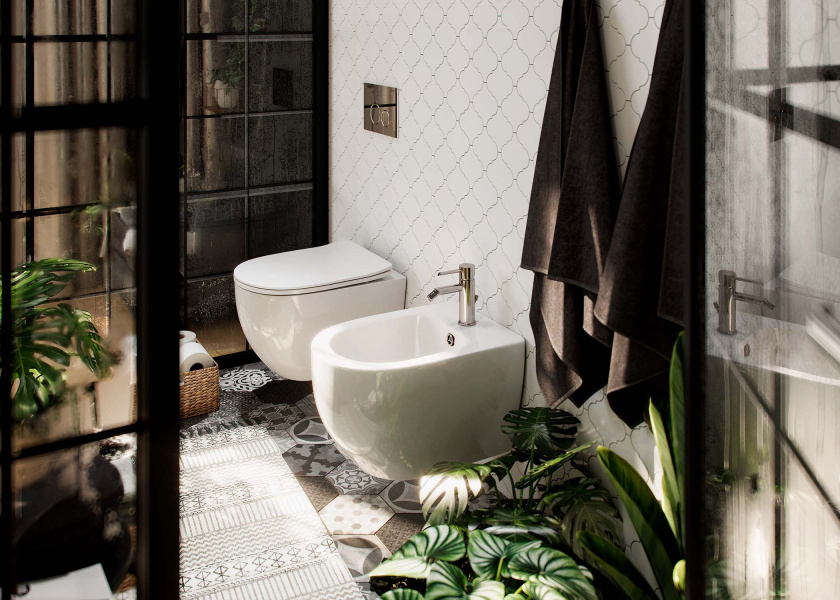 Унитаз подвесной Акватек Европа безободковый AQ1900-00 (детальная фотография), белые