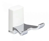 Крючок для ванной WasserKRAFT Leine хром/белый