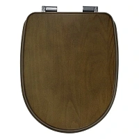 Крышка-сидение с микролифтом Migliore Gianetta орех/хром