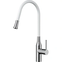 Смеситель для кухни Omoikiri Yatomi-BN-WH нержавеющая сталь/белый