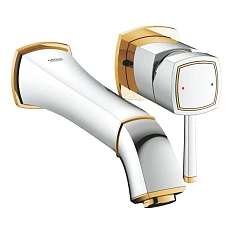 Смеситель для раковины, хром-золото, Grohe Grandera 19930IG0
