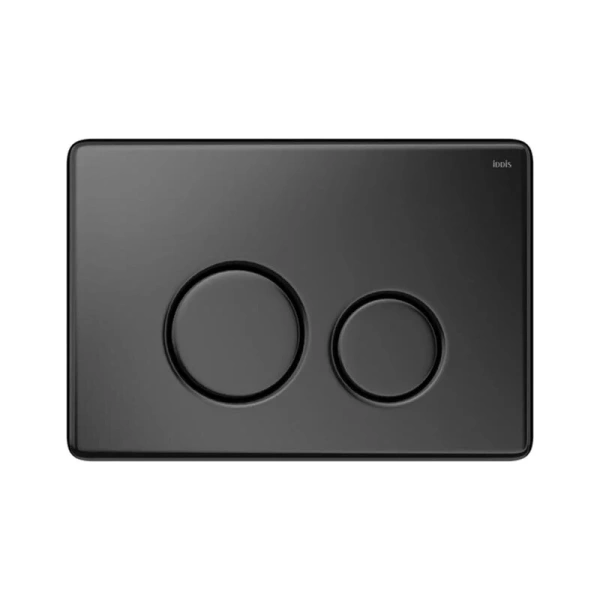 Клавиша смыва IDDIS Unisteel черная матовая UNS01MBi77 (детальная фотография)