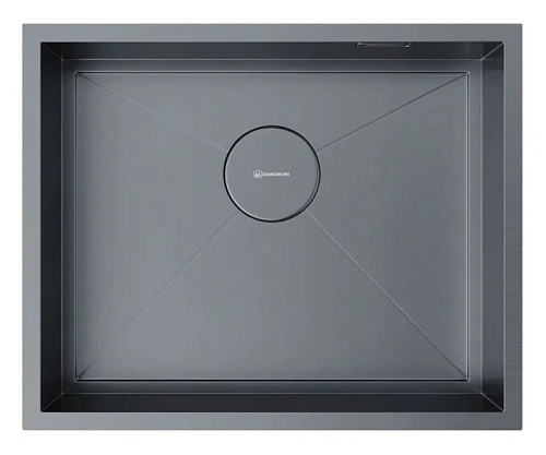 Мойка для кухни Omoikiri Kasen 54-16-INT-GM 54 см вороненая сталь - фото 3