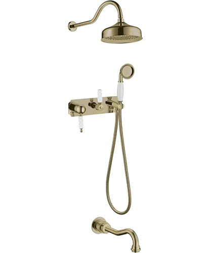 Душевой комплект Boheme Medici бронза - фото 5