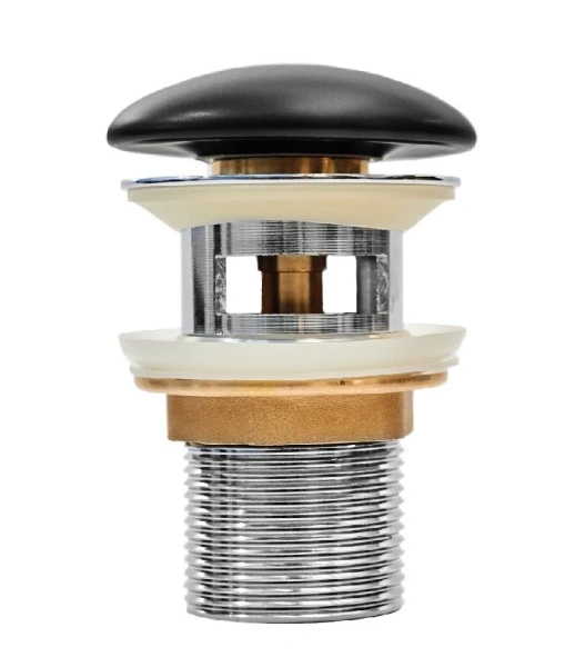 Донный клапан IDDIS Optima Home черный матовый OPHBM0Wi88 (детальная фотография)