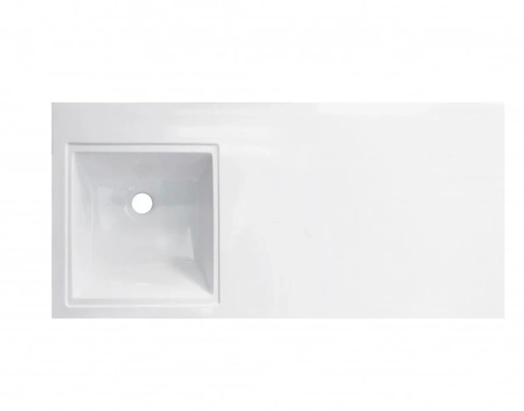 Тумба с раковиной подвесная Style Line Даллас СС-00002349 100 см с двумя ящиками (детальная фотография), 100 см