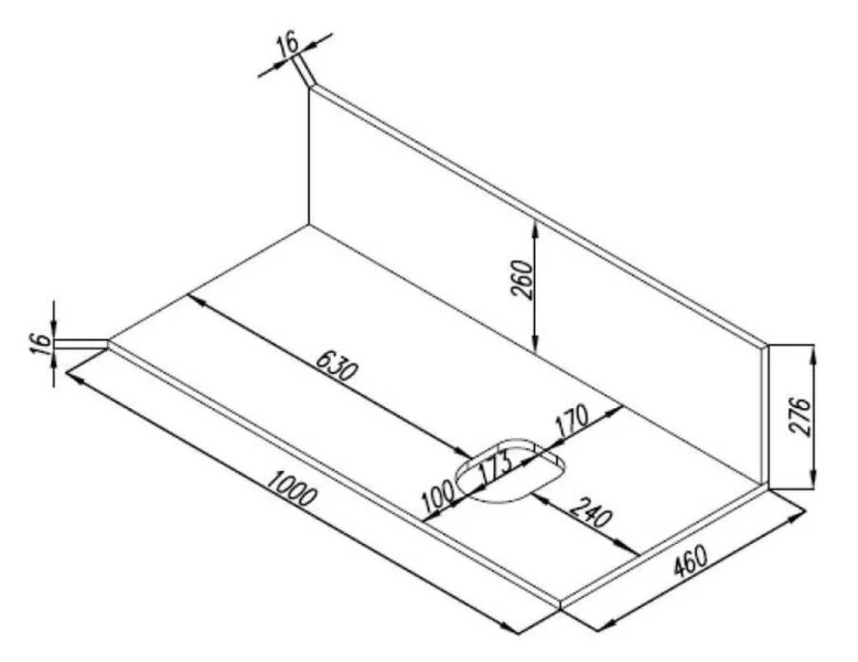 Столешница с панелью Акватон Мишель 100 см ВЛДСП 1A277103MIX40 (детальная фотография), в наличии