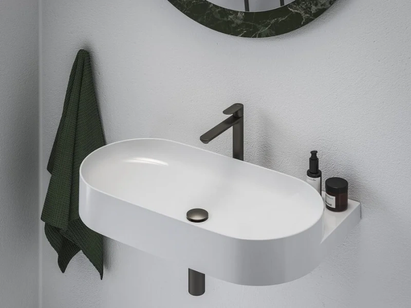 Смеситель для раковины Ravak Eleganta графит матовый X070386 (детальная фотография), современные, hi-tech