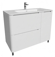 Тумба с раковиной напольная IDDIS Edifice 100 см белая