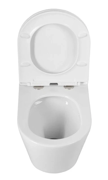 Унитаз подвесной Cezares Liner со смывом Торнадо CZR-38083-49-TH-TOR/SC (детальная фотография), белые