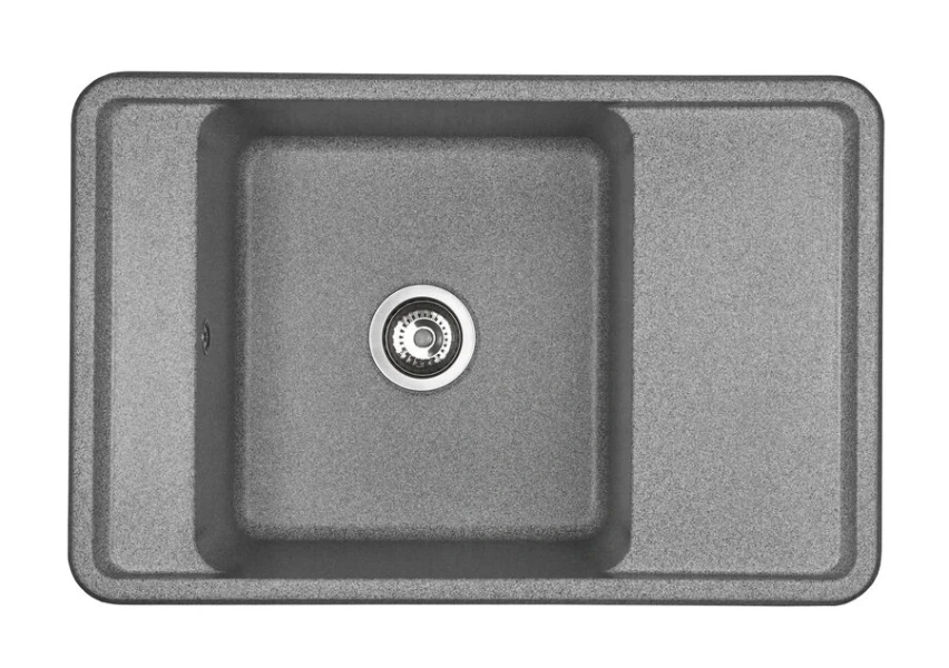 Мойка для кухни Акватон Беллис 78 см серая 1A725032BS230 (детальная фотография)