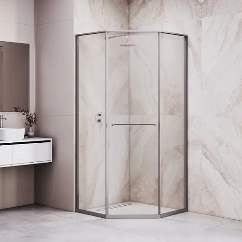 Душевой уголок RGW Stilvoll SV-82Gr R 90x90 см стекло прозрачное, правый - фото 1