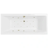 Ванна гидромассажная Excellent Pryzmat Relax 170 x 75 см, белый/бронза, WAEX.PRY17.RELAX.BR