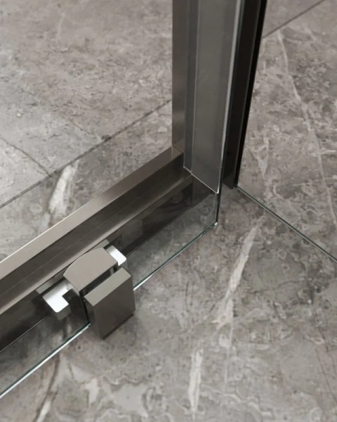 Душевой уголок Cezares Molveno 120х90 см прозрачное стекло профиль оружейная сталь MOLVENO-AH-12-120/90-C-GM-IV (детальная фотография), современные, hi-tech