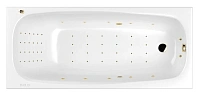 Ванна гидромассажная Whitecross Layla 170 x 75 см, NANO, золото, белый, 0102.170075.100.NANO.GL