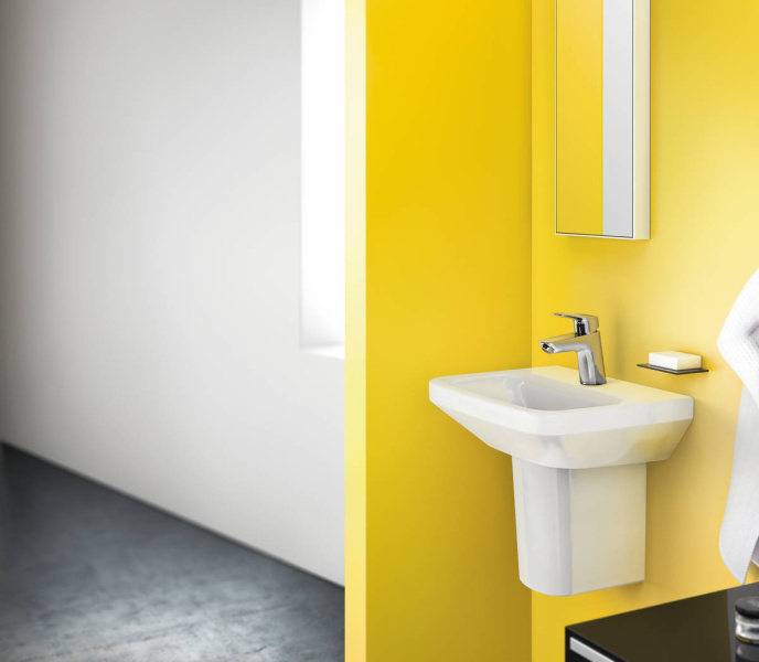 Смеситель для раковины Hansgrohe Logis без донного клапана 71071000 (детальная фотография), хром