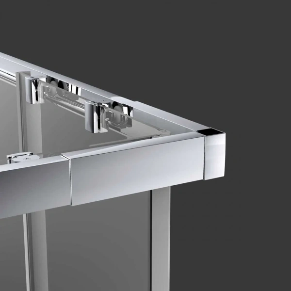 Душевой уголок Vincea Rapid VSS-3R80/90 90x90 см хром (детальная фотография), прозрачные, рифленые