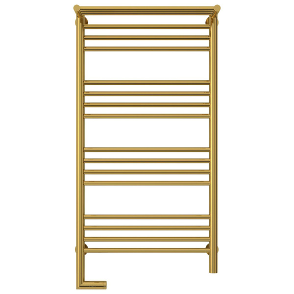 Полотенцесушитель электрический левый, с полкой цвет золото Сунержа Богема 2.0 1000х500 03-5206-1050 (детальная фотография), по запросу