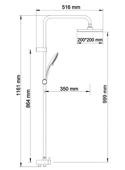 Душевая стойка WasserKRAFT хром A017 (детальная фотография), хром