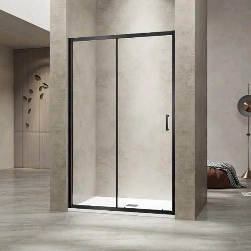Душевая дверь в нишу RGW Passage PA-114B 180 см профиль черный - фото 1