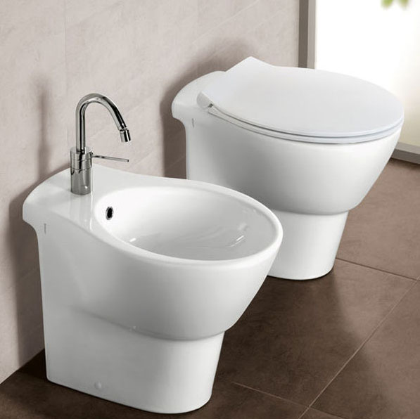 Биде напольное Hatria Nido YXBU01 35х55 см (детальная фотография), современные, hi-tech