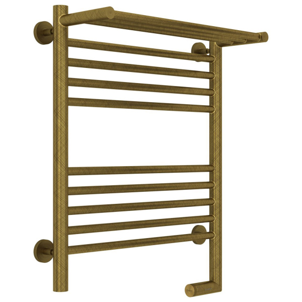 Полотенцесушитель электрический с полкой Сунержа Богема 2.0 600х500 6050 (детальная фотография), лесенка, вертикальные