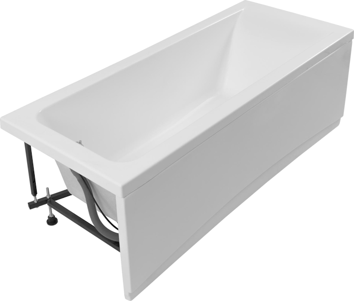 Ванна акриловая Aquanet Bright 170х75 см с каркасом 233141 (детальная фотография), 170x75 см