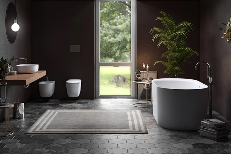 Ванна акриловая Kerasan Nolita 145х78 см отдельностоящая 535001 (детальная фотография), акриловые