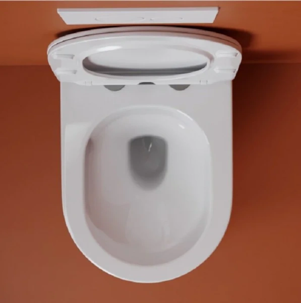 Унитаз подвесной Ceramica Nova Uno белый CN11001T (детальная фотография), современные, hi-tech, круглые