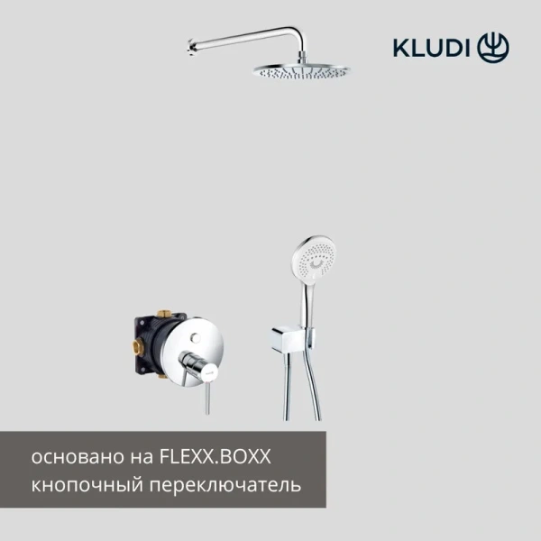 Душевой комплект Kludi Bozz хром 386710576 (детальная фотография), в наличии