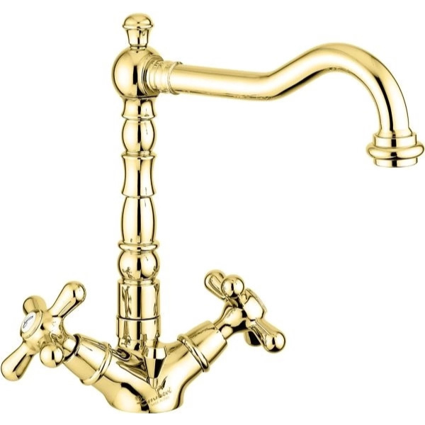 Смеситель для раковины золото Emmevi Deco Old CG12613 (детальная фотография)