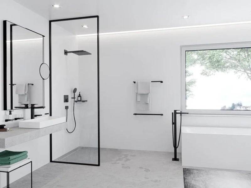 Верхний душ Hansgrohe Raindance E черный матовый 26238670 (детальная фотография), в наличии