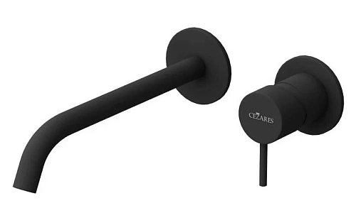 Смеситель для раковины Cezares Leaf черный матовый - фото 2