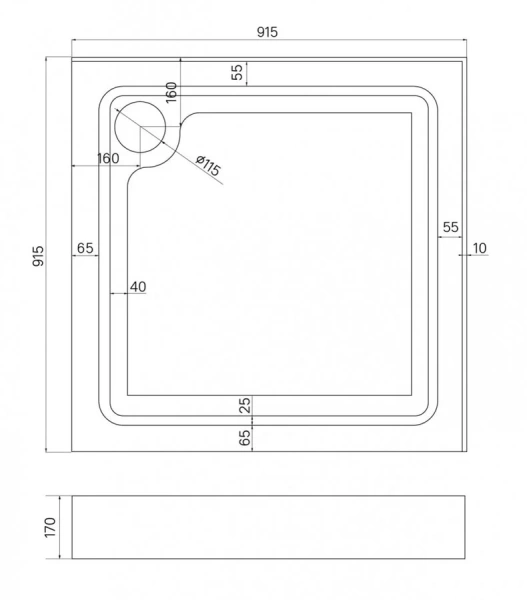 Душевой поддон IDDIS Optima Home 90х90 см квадратный OPH1WS9i22 (детальная фотография), недорогие