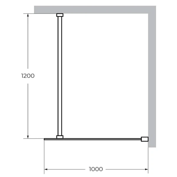 Душевая перегородка Cezares Liberta 100 см стекло прозрачное, профиль хром LIBERTA-L-1-100-120-C-Cr (детальная фотография), современные, hi-tech