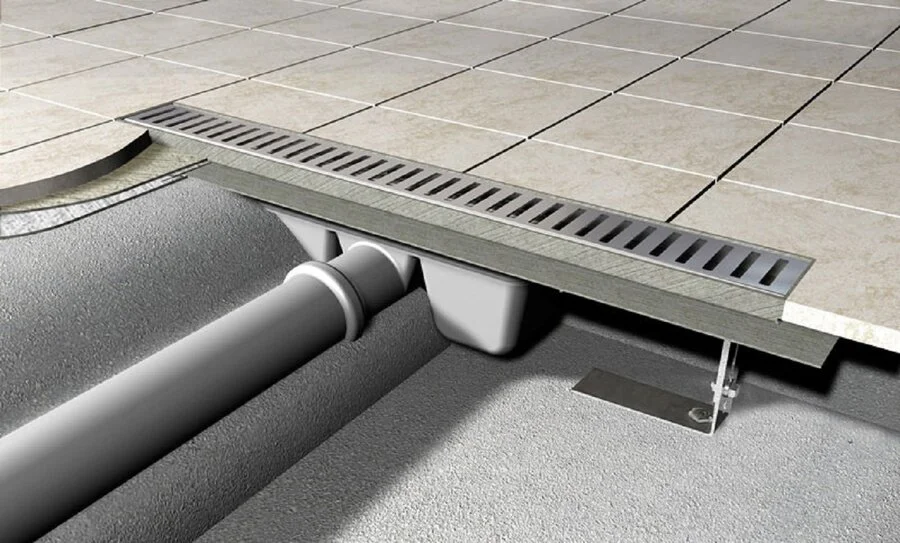 Душевой лоток Alcaplast APZ 65 см с перфорированной решеткой APZ1SMART-LINE-650 (детальная фотография), стандартные